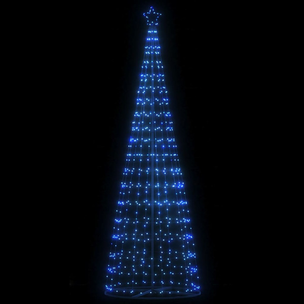 Cone de luz de árvore de Natal 550 LEDs azuis 304 cm D