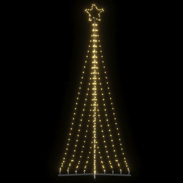 Luzes de árvore de Natal 447 LEDs brancos quentes 249 cm D