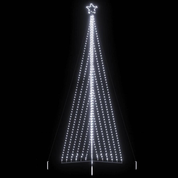 Luzes de árvore de Natal 789 LEDs brancos frios 476 cm D