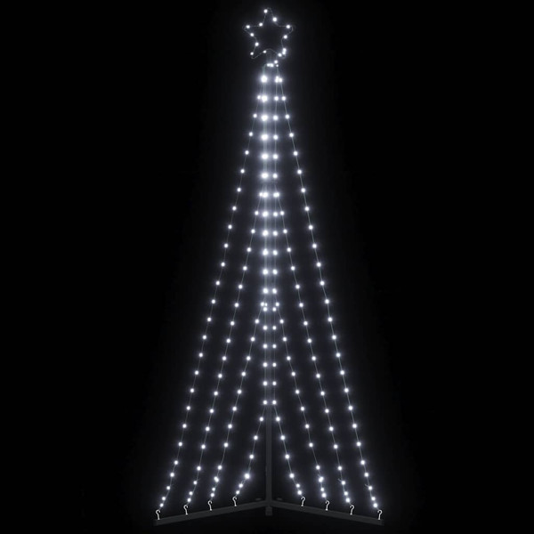 Luzes de árvore de Natal 339 LEDs brancos frios 187 cm D