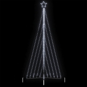 Luzes de árvore de Natal 570 LEDs brancos frios 399 cm D