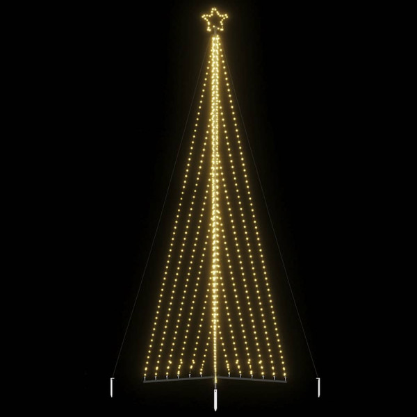 Luzes de árvore de Natal 789 LEDs brancos quentes 476 cm D