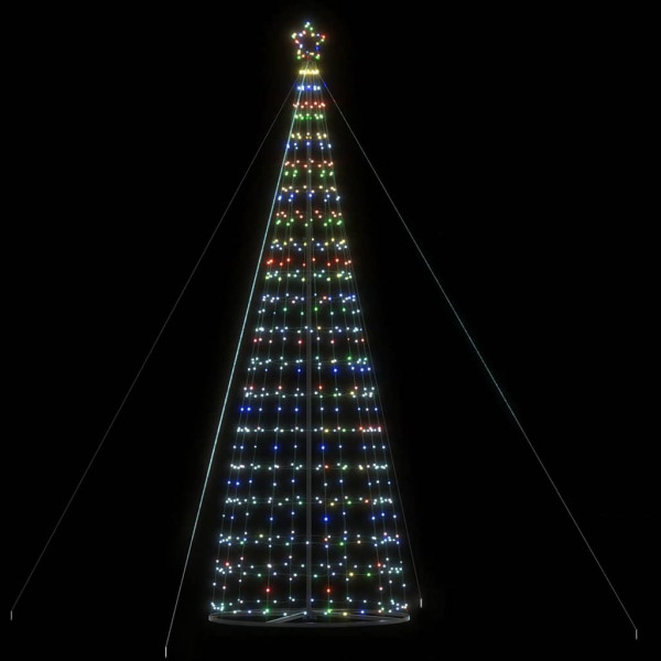 Árbol de Navidad cono de luz 1534 LEDs de colores 503 cm D