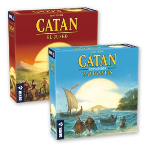 Kit juegos de mesa catán + expansion catán navegantes D