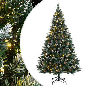 Árbol de Navidad artificial con 300 LEDs 240 cm D