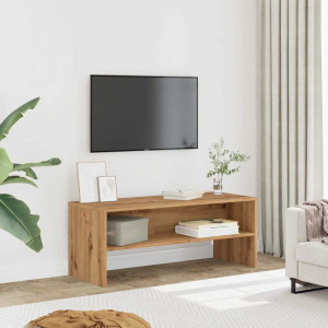 Mueble de TV madera de ingeniería roble artisan 100x40x40 cm D