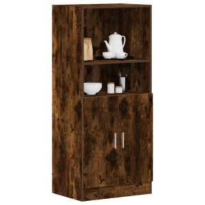 Mueble cocina madera ingeniería roble ahumado 38x41.5x131.5 cm D