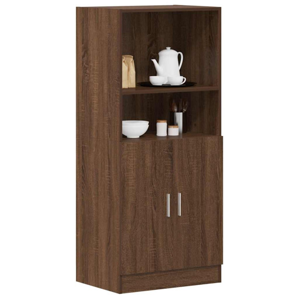 Mueble cocina madera ingeniería roble marrón 57x41.5x131.5 cm D