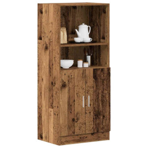 Mueble de cocina madera ingeniería envejecida 57x41.5x131.5 cm D