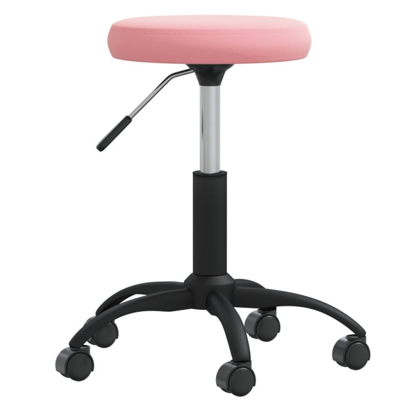 Silla de comedor de terciopelo rosa D