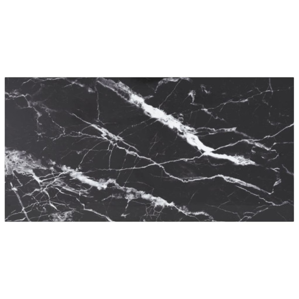 Tablero mesa diseño mármol vidrio templado negro 100x50 cm 6 mm Tablero mesa diseño mármol vidrio templado negro 100x50 cm 6 mm D