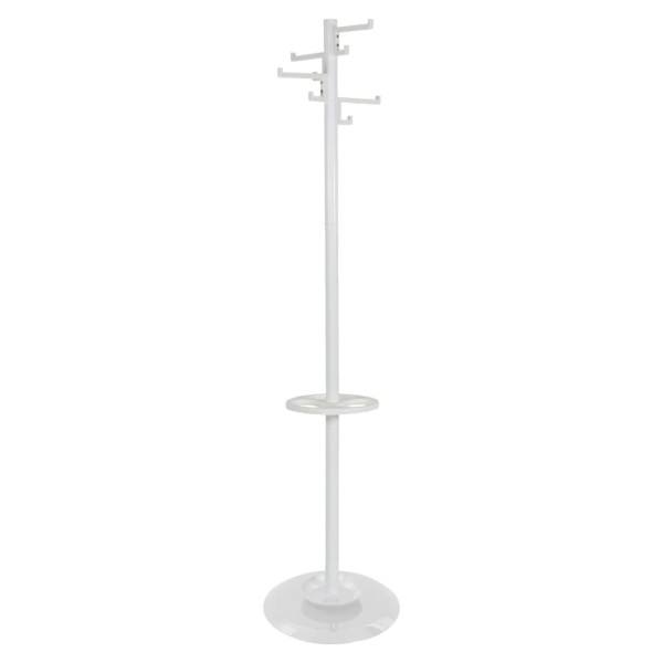 V-Part Perchero de pie con 8 ganchos Porcelain blanco 178 cm D