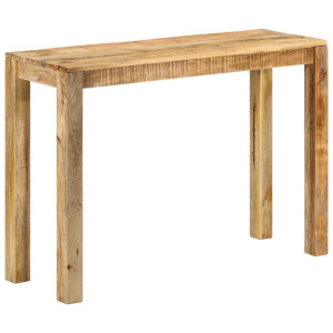 Mesa consola de madera de mango rugosa 110x35x76 cm D