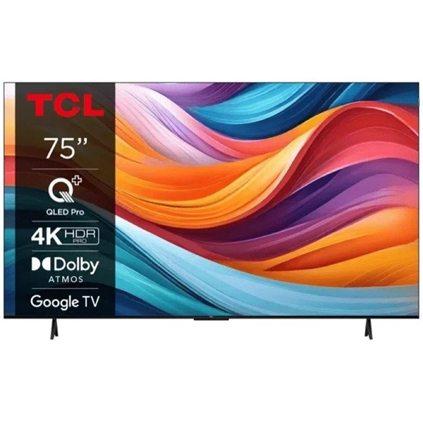 TV QLED TCL 75T7B 4K HDR10 Google TV Dolby Atmos D