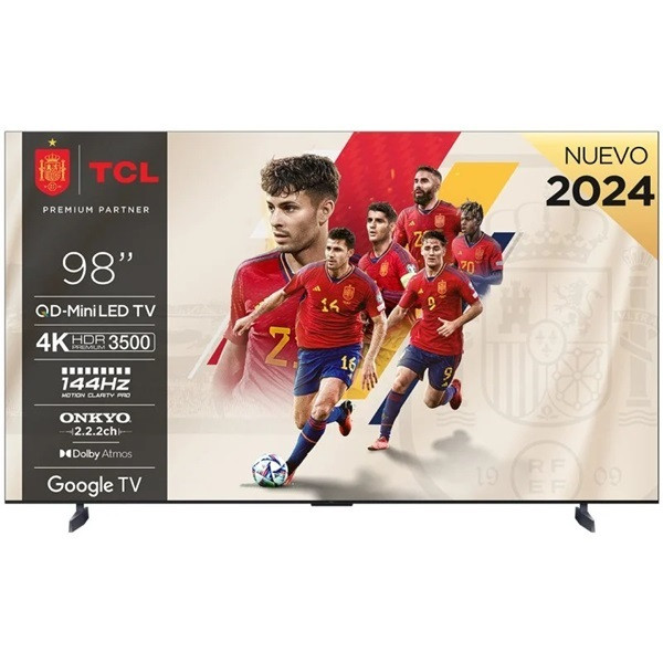 Smart TV TCL 98" QLED 4K UHD 98C855 negro D