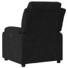 Sillón reclinable de terciopelo negro 3