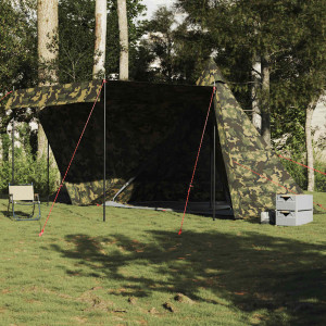 Tenda familiar Tipi 6 pessoas camuflagem impermeável D