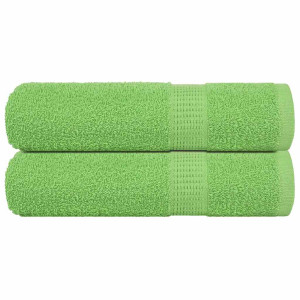 Toallas de Mano 2 uds Verde Manzana 50x100 cm 360 gsm D