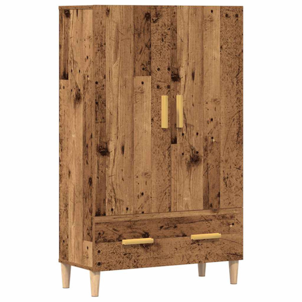 Aparador de madera de ingeniería madera vieja 70x31x115 cm Aparador de madera de ingeniería madera vieja 70x31x115 cm D