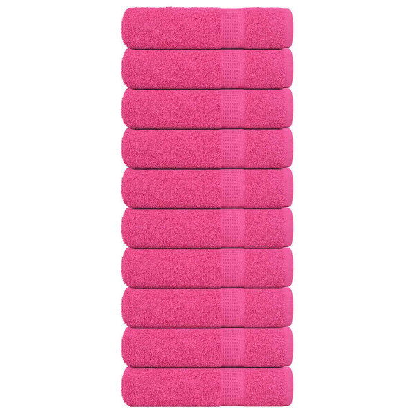 Toallas de Baño 10 uds rosa 100x150 cm 360 g/m² 100% Algodón D