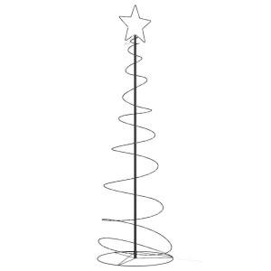 Cone de luz de árvore de Natal 120 LEDs brancos quentes 180 cm D