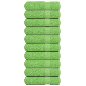 Toallas de Baño 10 uds Verde Manzana 100x150 cm 360 gsm D