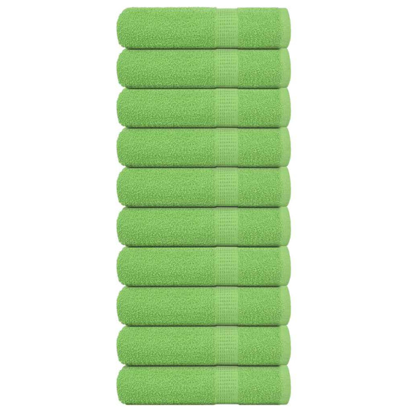 Toallas de Baño 10 uds Verde Manzana 100x150 cm 360 gsm D