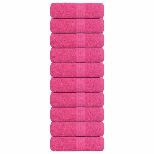 Toallas de Visita 10 piezas Rosa 30x50 cm 360 g/m² 100% Algodón D