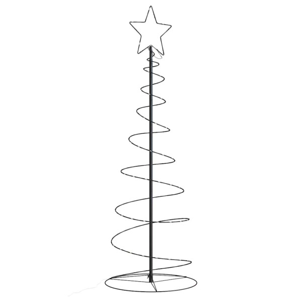 Árbol de Navidad cono de luz 100 LEDs blanco cálido 150 cm D