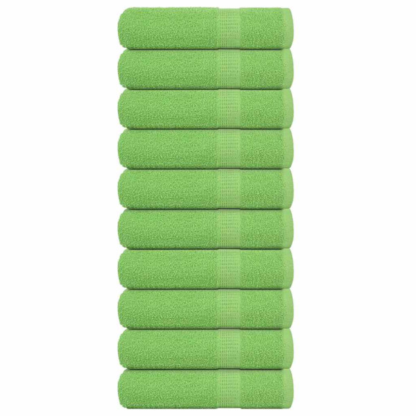 Toallas de Ducha 10 uds. Verde Manzana 70x140 cm 360 gsm D