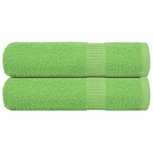 Toallas de Ducha 2 uds Verde Manzana 70x140 cm 360 gsm D