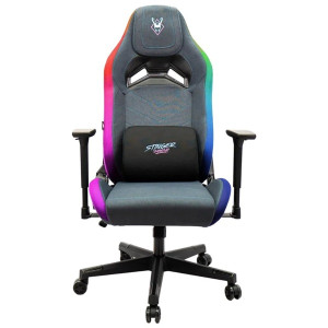 Silla gaming woxter stinger station elite/ luces led/ azul y rosa D