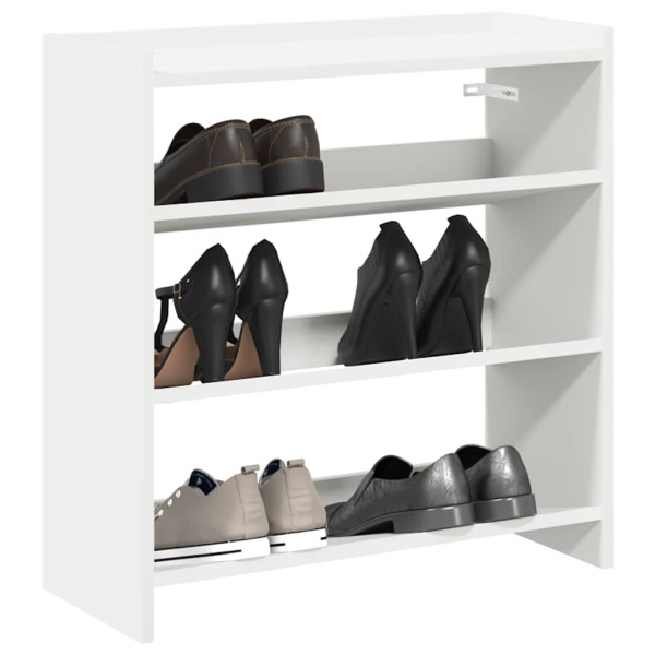 Mueble zapatero madera contrachapada blanco 60x25x62 cm D