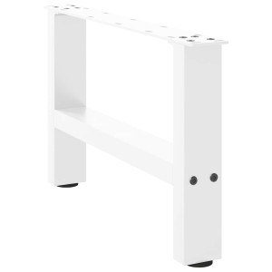 Patas para mesa de centro de acero blanco 2 uds 30×50 cm D