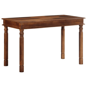 Mesa de comedor madera maciza de acacia 120x60x77 cm D