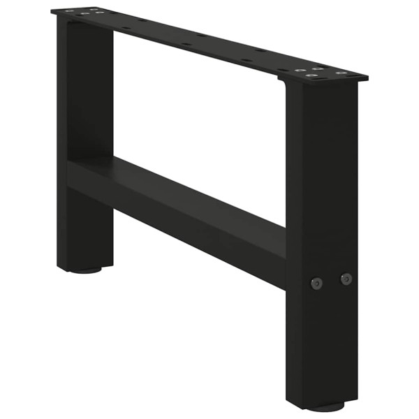 Patas para mesa de centro de acero negro 2 uds 30×60 cm D