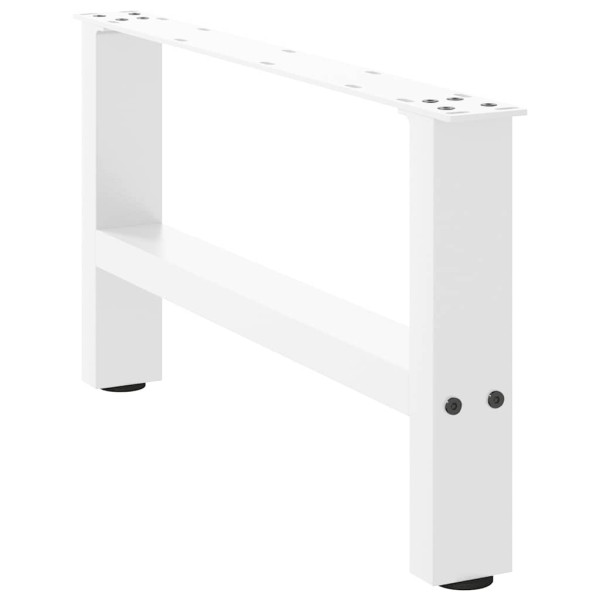 Patas para mesa de centro de acero blanco 2 uds 30×60 cm D