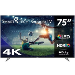 Smart TV SMART TECH 75" QLED UH 4K 75QG03H negro D