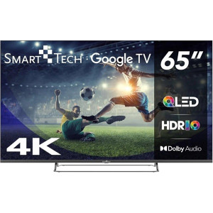 Smart TV SMART TECH 65" QLED UHD 4K 65QG02V negro D