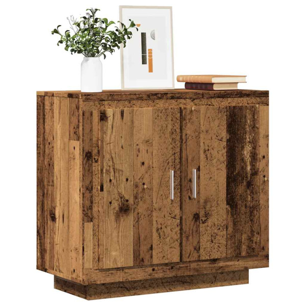 Aparador de madera contrachapada envejecida 80x40x75 cm D