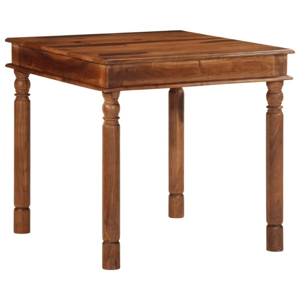 Mesa de comedor madera maciza de acacia 80x80x77 cm Mesa de comedor madera maciza de acacia 80x80x77 cm D