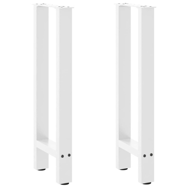 Pés de placa de aço branco 2 pcs 38x (72-73) cm D