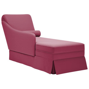 Chaise longue respaldo reposabrazos derecho terciopelo D