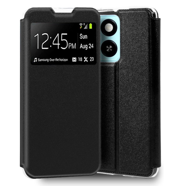 Funda COOL Flip Cover para ZTE Blade A55 / A35 Liso Negro D