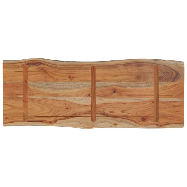 Tablero rectangular madera de acacia borde vivo 90x40x2.5 cm M 4