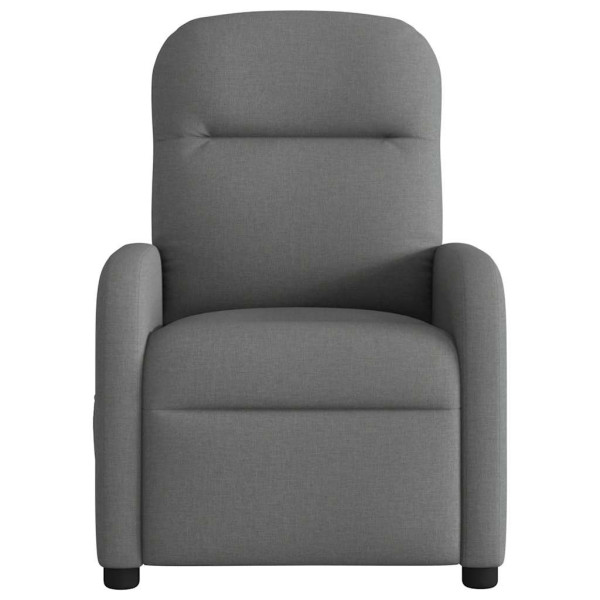 Sillón reclinable eléctrico de tela gris oscuro M 5