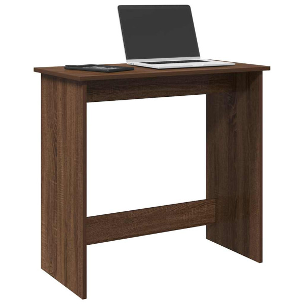 Escritorio de madera de ingeniería roble marrón 80x40x75 cm Escritorio de madera de ingeniería roble marrón 80x40x75 cm D
