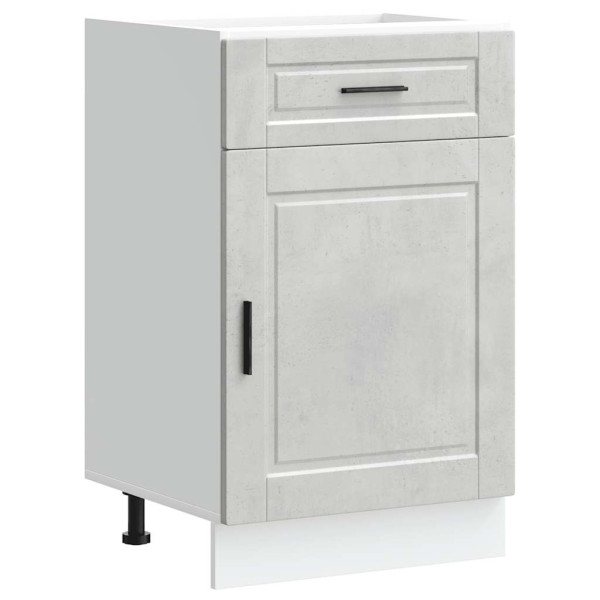 Mueble bajo de cocina porto gris cemento madera reconstituida M 2