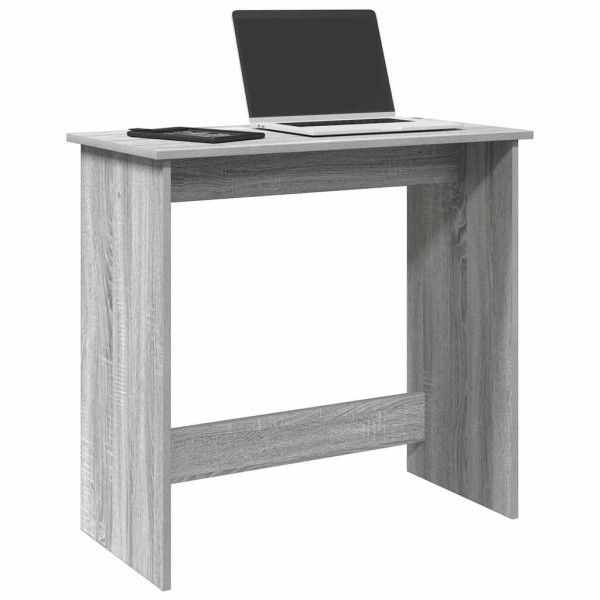 Escritorio de madera contrachapada gris Sonoma 80x40x75 cm Escritorio de madera contrachapada gris Sonoma 80x40x75 cm D