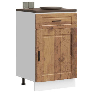 Mueble bajo de cocina porto madera vieja madera reconstituida D